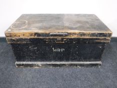 A Victorian pine tool chest