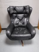 A mid twentieth century black vinyl,