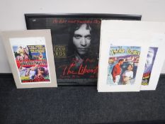 A framed film poster - The Libertine,