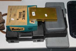 A collection of tools, Neonic drill,