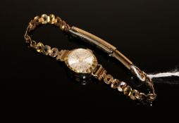 A lady's 9ct gold wrist watch by Servina
