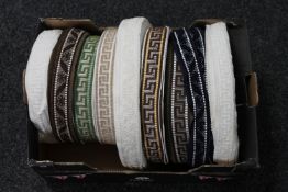 A box of Silver Cross pram trim