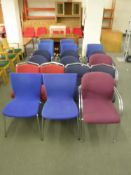 Approximately twenty two office chairs,