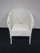 An antique basket chair