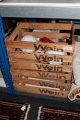 Two wine crates,