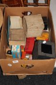 A box of photographic items including Kodak slides,