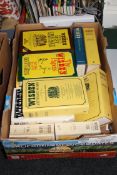 A box of Widens cricket annuals