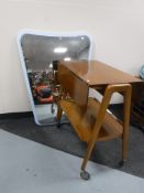 A contemporary shaped mirror,