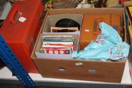 Two boxes of LP's and singles