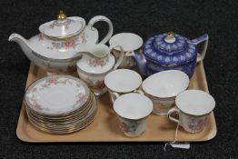 A tray of Royal Doulton Canton tea china,