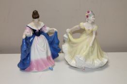 Two Royal Doulton Pretty Ladies figures, Sara and Ninette,