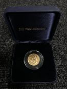 A gold half sovereign - 1898