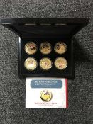 A presentation set of six crowns - The First World War Centenary.