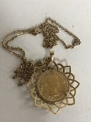 A gold full sovereign - 1967,