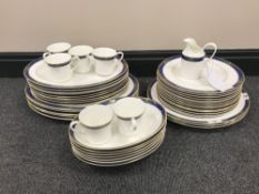 A Royal Doulton tea and dinner service - Regalia pattern.