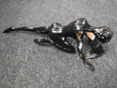 An Art Deco style metal figure,
