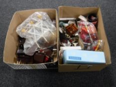 Two boxes of mid twentieth century dolls furniture