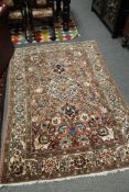 An antique Isfahan rug,