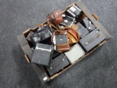 A box of vintage cameras - Brownies,