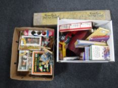 Two boxes of mid twentieth century vintage toys, games,