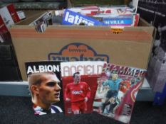 A box of football programmes - Non league and Newcastle away matches