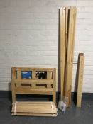 A 2'6 pine toddler bed