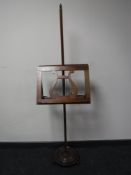 A Victorian mahogany music stand