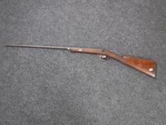 A late nineteenth century long barrel rifle
