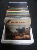 Two boxes of vinyl LP records - classical on Decca,