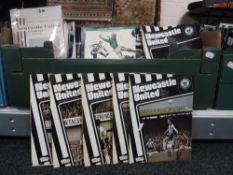 A box of Newcastle United home football programmes - 1960's to present day including Fairs cup etc