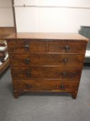 A Victorian mahogany chest on bracket feet