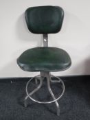 A mid 20th century Evertaut machinist's chair