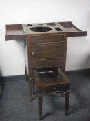 A Victorian commode wash stand
