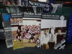 A box of Newcastle United home football programmes - 1970's to present day.