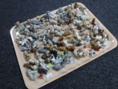 Two trays of Wade Whimsies CONDITION REPORT: At least 10 figures have minor
