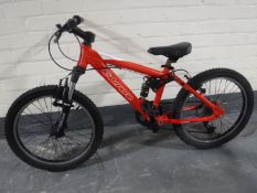 A boy's Carrera mountain bike