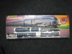 A boxed Hornby Railways electric train set - Coronation Scott