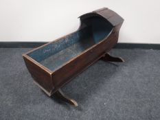 A Victorian pine crib