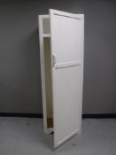 A mid 20th century painted hall wardrobe