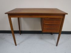 A mid 20th century Danish teak desk