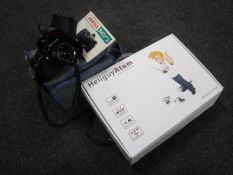 A boxed Heliguy Aton RC helicopter,