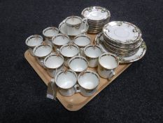 An antique Sutherland china tea service