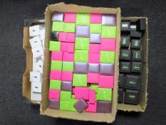 Three boxes containing a quantity of assorted jewellery boxes