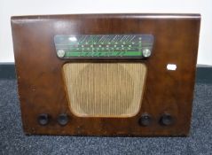 An early 20th century walnut cased Murphy valve radio