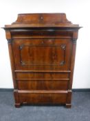 A late 19th century secretaire chest CONDITION REPORT: No key present.