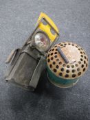 A mid 20th century signal lamp and a vapouriser