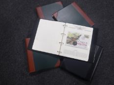 Three albums of stamps and first day covers - Classic Car Heritage.