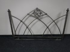 A 4'6 metal headboard