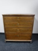 A 19th century mahogany four drawer chest