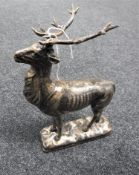 A cast iron figure of a stag